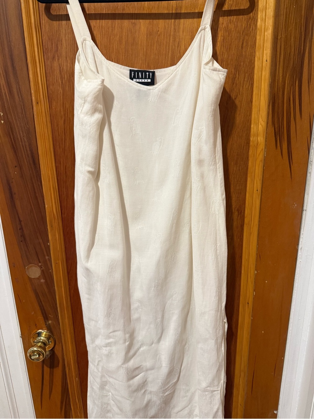 Vintage Cream Slip Maxi Dress